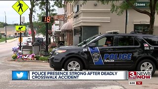 Police presence increases after 10-year-old dies at crosswalk