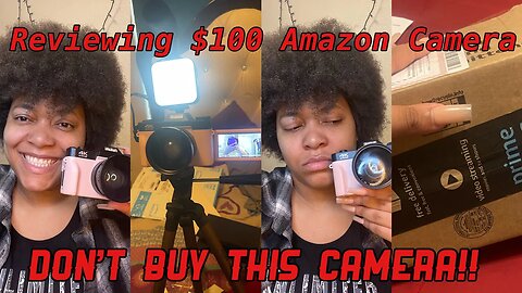 WHY I AM RETURNING MY FIRST CAMERA… Reviewing Amazon 4K Camera… Cheap but Whack!!!