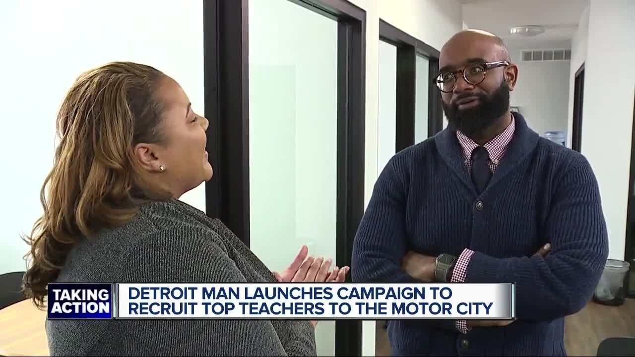 Local educator and counselor working to bring more black, male teachers to Detroit