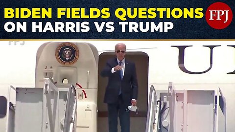 Biden Faces Reporters' Questions on Harris Ability to Beat Trump in First Post Withdrawal Appearance