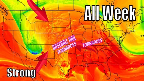 This Will Bring Tornadoes, Baseball Hail & Damaging Winds, Storms Till Saturday!