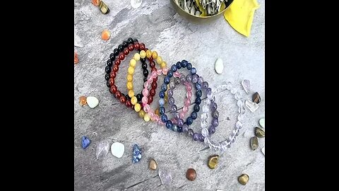 7 MALA BEAD BRACELETS - CHAKRA BRACELET SET