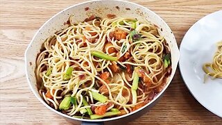 Butter Cherry Tomatoes Noodles so easy so tasty - vdudesv recipes