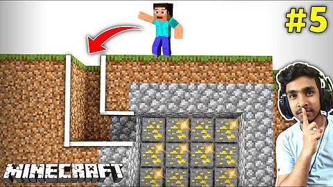 Secret Way To Gold Mine | Minecraft Gameplay #5