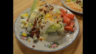 Bacon & Bleu Cheese Wedge Salad - The Hillbilly Kitchen
