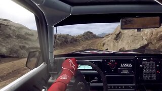 DiRT Rally 2 - Delta Integrale Wall Scrapes Through Acantilados y Rocas