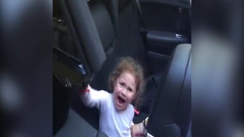 A Little Girl Freaks Out Because She Thinks That A Convertible Car Will Eat Her