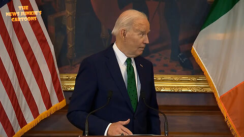 Another Saint Patrick's Day same Biden's old stories: "My grandfather used to say that, uh, being Irish, is, is uh... enough. Heh... I was with Xi Jinping a couple years ago in the Tibetan plateau..."