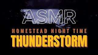 Real Night Thunderstorm ASMR