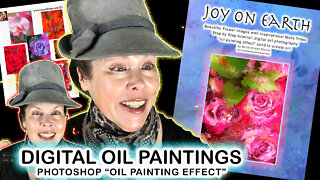 See my AWESOME DIGITAL ART using PHOTOS & Adobe Photoshop "OIL PAINTING EFFECTS" TUTORIAL English