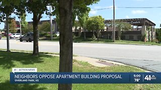 Neighbors oppose apartment building proposal