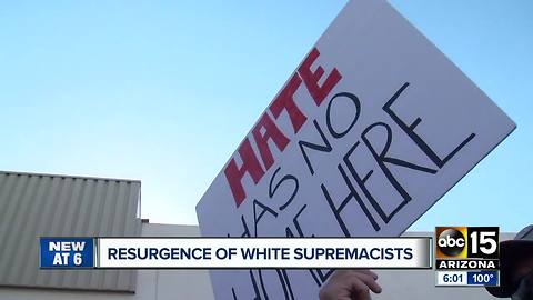 Resurgence of white supremacists raising flags