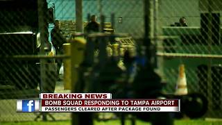 Bomb squad investigating suspicious bag at Tampa International Airport
