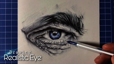 COMO DIBUJAR UN OJO REALISTA FÁCIL (CON BOLÍGRAFO)