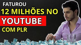 12 MILHÕES NO CANAL DO YOUTUBE - como vender plr no organico 2023