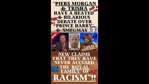 🔎 “PIERS MORGAN & TRISHA GODDARD CLASH OVER PRINCE HARRY’S NEW CLAIMS IN THIS HILARIOUS INTERVIEW”!!
