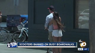 Council hits brakes on scooters on boardwalks