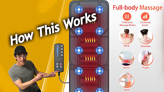 CUPILO 10 Motor Massager Heat Mat, How It Works!, Product Links