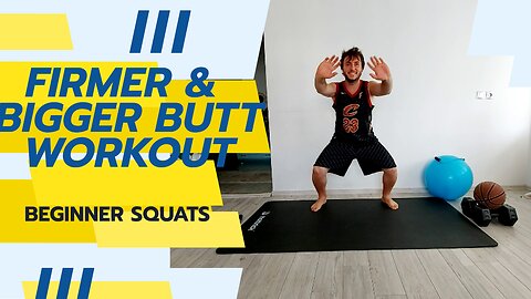 EASY BEGINNER SQUATS WORKOUT AT HOME; MASTER THE BASICS FOR STRONGER LEGS