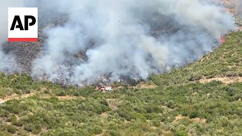 Firefighters battle flames in parts of Albania