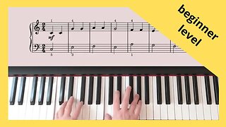 Twinkle, Twinkle Little Star (easy piece for piano)