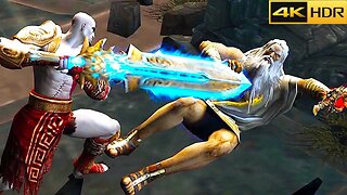 GOD OF WAR 2 ZEUS VS KRATOS Final Boss Fight- UHD 630 & AetherSX2 | Android, iOS and PC | Gameplay