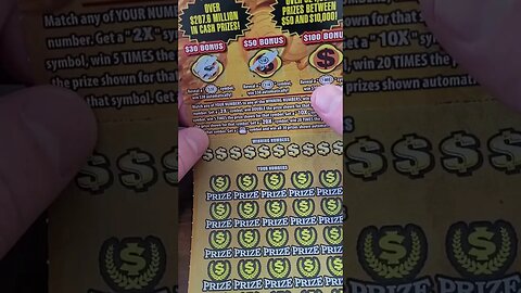 $30 Lottery Ticket Bonus Win #shorts #lottery