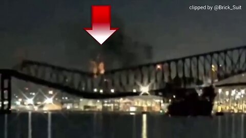 VIDEO PROOF OF SHIP HITTING THE BALTIMORE BRIDGE WAS A DELIBERATE ACT TO DESTROY THE BRIDGE