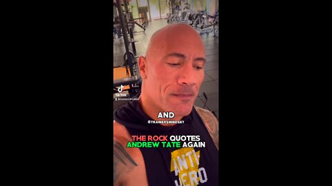 The Rock quotes Andrew Tate