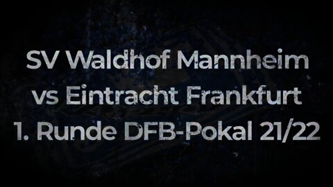 SV Waldhof Mannheim vs Eintracht Frankfurt 1. Runde DFB Pokal 21/22