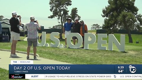 Day 2 of U.S. Open at Torrey Pines tees off