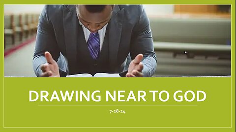 Drawing Near to God is on Many Levels a Deeper Relationship with Jesus.