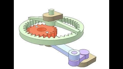 3347 Parallelogram mechanism with gears 1