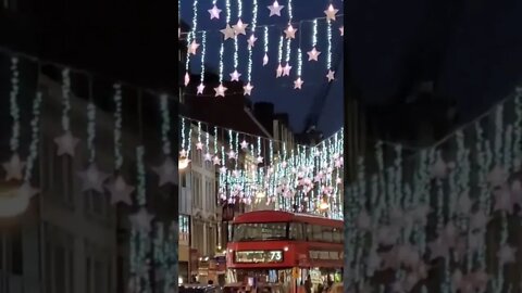 Chrristm lights switch on Oxford Street #london