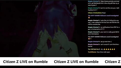 Citizen Z Animations Rumble Test Stream Live