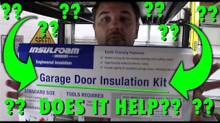 DIY: Garage Door Insulation Installation!!! DOES IT HELP!?!?!