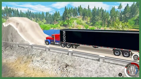 TruckFails | Cars Vs Giant Bulge #02 | BeamNG.Drive |TrucksFails