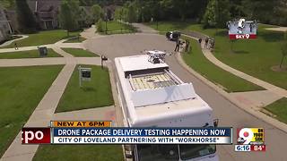 Ohio company, Workhorse, testing truck-based drone delivery