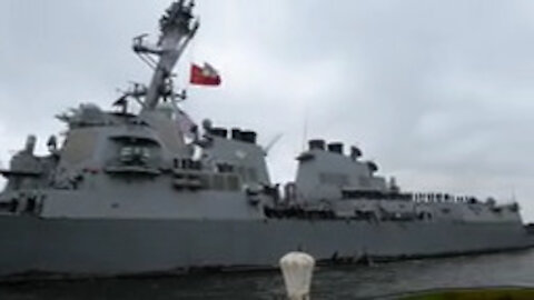 USS Arliegh Burke Departs Naval Station Norfolk