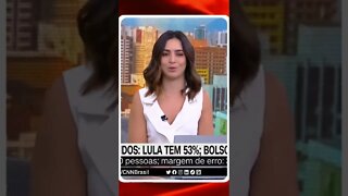 Pesquisa Ipespe para presidente: Lula tem 53% dos votos válidos; Bolsonaro, 47% | @SHORTS CNN