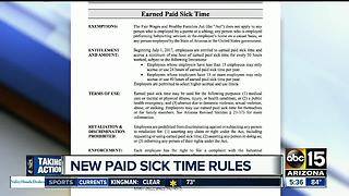 Prop 206: Paid sick leave rules starting July 1st; what you need to know