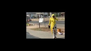 SHE SCREAMED Bushman Prank😂😂😂 #shorts #funny #prank #bushman #bushmanprank