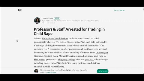 Professor's Child Abuse/Exploitation Mass Arrest - #PIZZAGATE - 2017