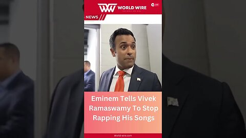 Eminem Tells Vivek Ramaswamy To Stop Rapping His Songs-World-Wire #shorts