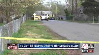 KC mother renews efforts to find son's killer