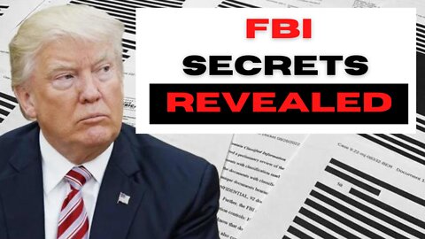 Secrets Revealed in Blacked Out FBI / DOJ Trump Doc? 8-29-22