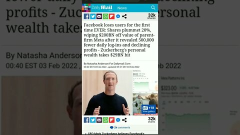 Zuck Got F***ed 29 Billion Lost in Stock Crash. Subscribe 4 More Breaking News