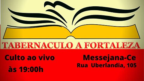 Culto OnLine, às 19:00h - 14/07/2023. Messejana-Ce