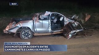 BR-116, em Alpercata: Dois Mortos em Acidente entre Caminhonete e Carro de Passeio.