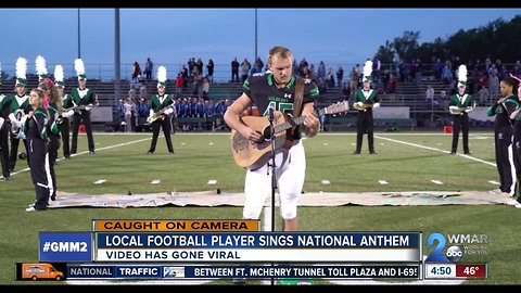 Arundel's Jackson Dean performs National Anthem